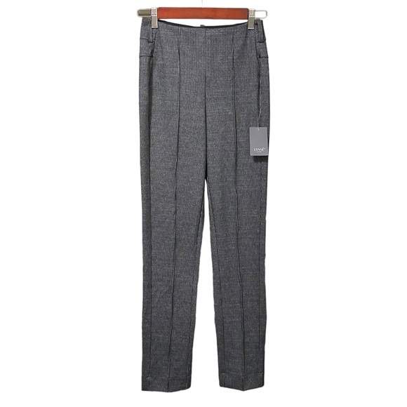 Lysse Pants - Lysse Pinstripe Pull On Ponte Stretch Ankle Leggings Size XS